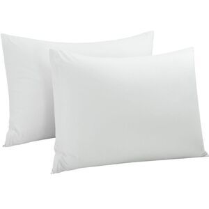2pcs 100% Cotton Pillowcases Breathable Soft Pillow Cases King(20"x36")